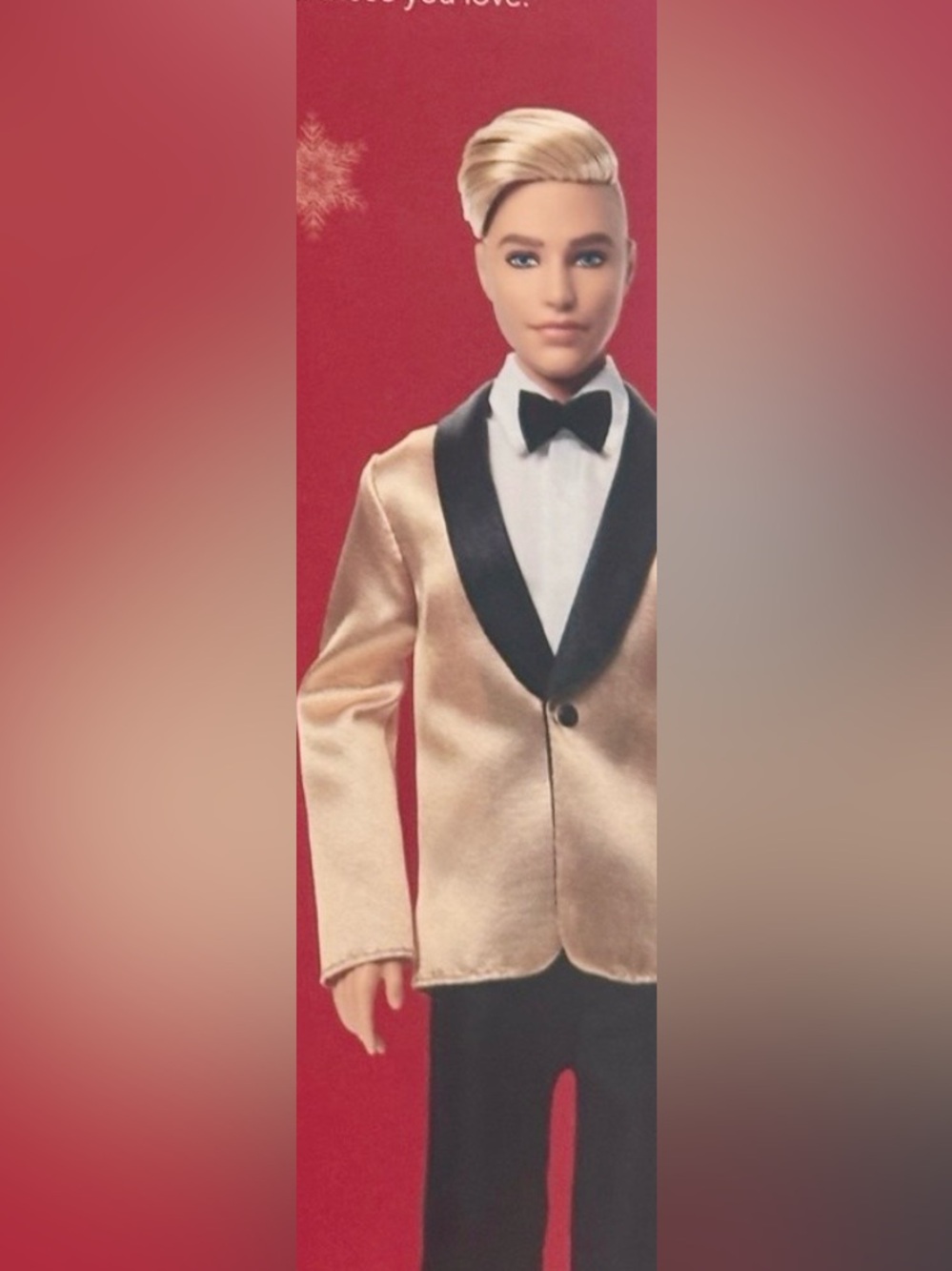 Barbie Holiday Ken , first Ed Blonde Caucasian rooted hair.